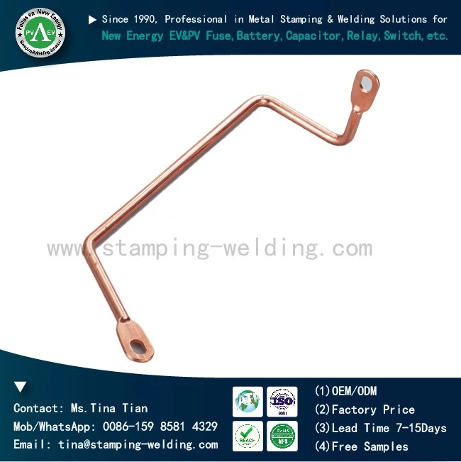 Customized  3D Bending Copper Busbar Sf6 V Unit Inflatable Cabinet