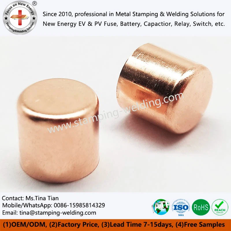 copper outer covering cap