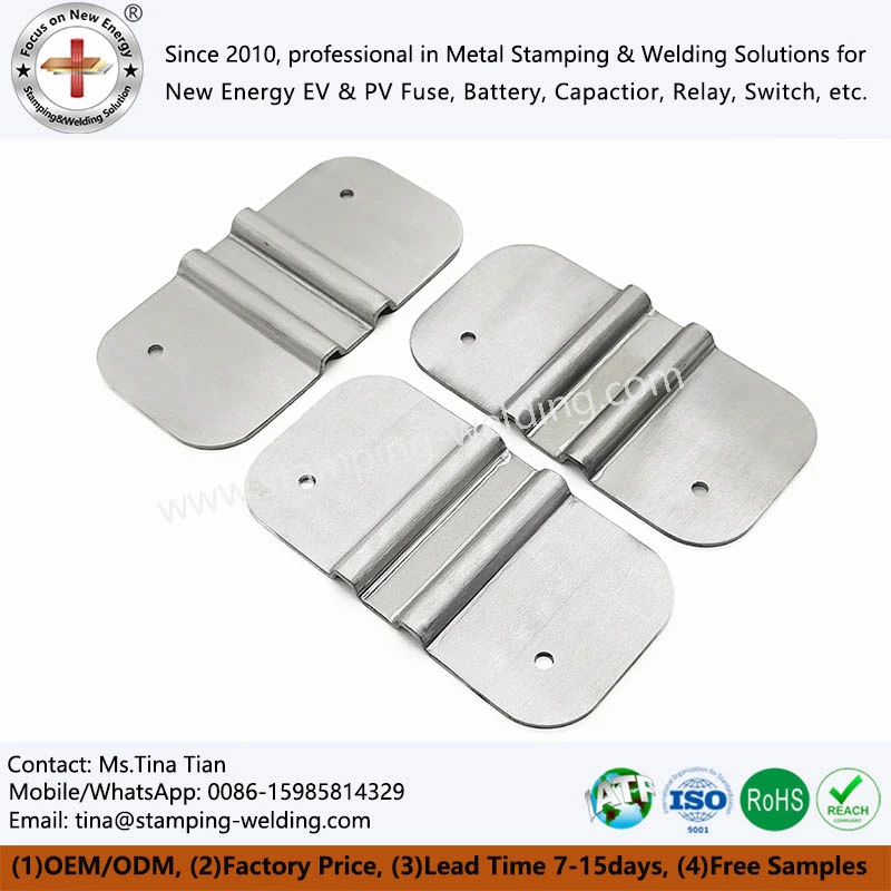 Stamped aluminum busbar components Stamped aluminum busbar components
