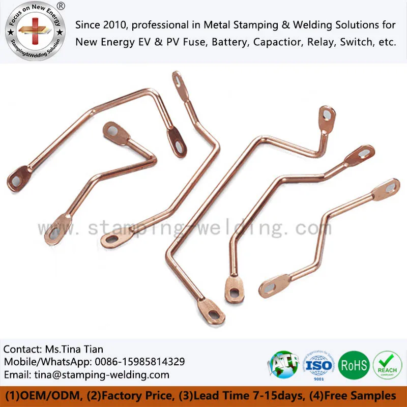 3D Complex Bending Round Copper Busbar For SF6 F Unit C Inflatable Cabinet 3D Complex Bending Round Copper Busbar For SF6 F Unit C Inflatable Cabinet