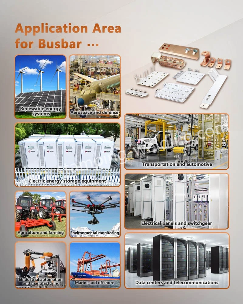 Application Area for Tin Plated Copper BusBar Application Area for Tin Plated Copper BusBar