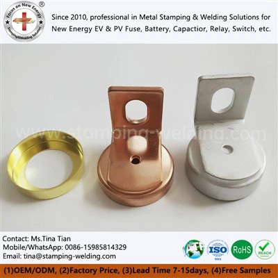 High Temperature Soldering Copper End Cap For Fuse