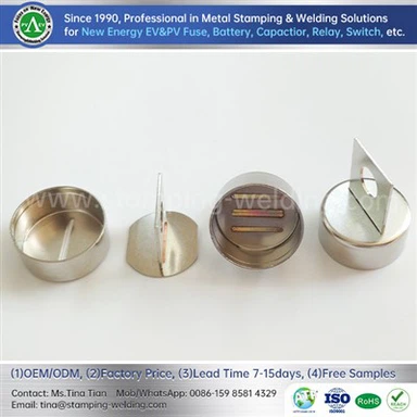 ハイブリッド車用ヒューズ銅接点キャップ