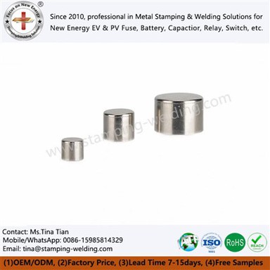 丸い磨き銅端キャップ